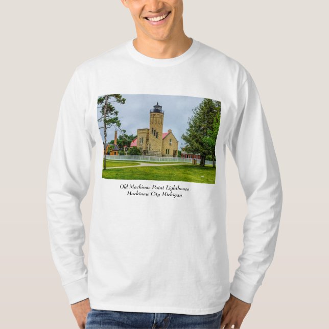 T-shirt Lumière de la pointe Mackinac (Devant)