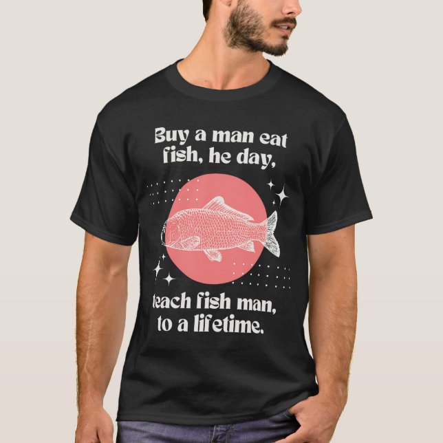 T-shirt Lumière de Poisson Brouillée (Devant)