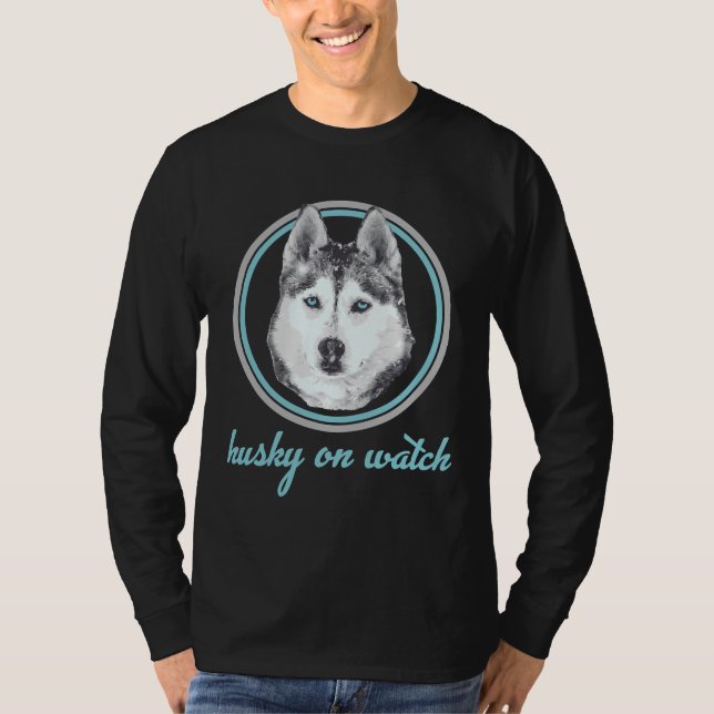 T-shirt Lumière de surveillance Husky (Devant)