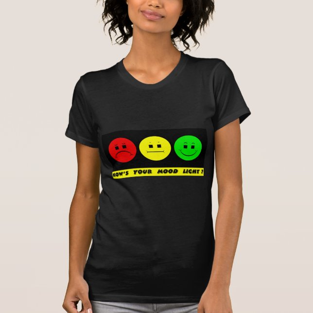 T-shirt Lumière déprimée horizontale d'humeur de feu (Devant)