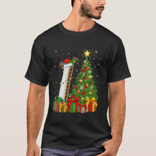 T-shirt Lumière des arbres de Noël Chapeau de la musique H