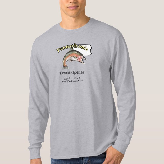 T-shirt Lumière d'ouverture de truite de Pennsylvanie (Devant)