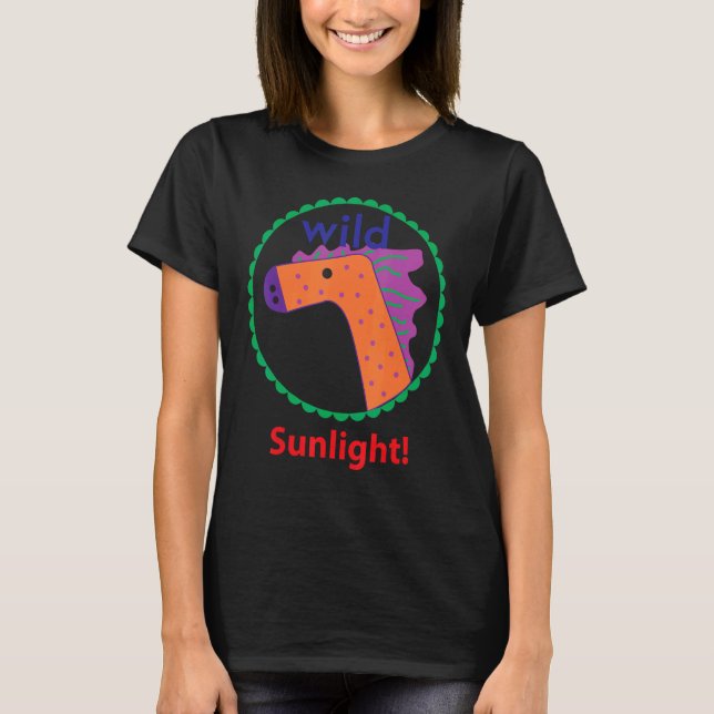 T-shirt Lumière du soleil de cheval sauvage (Devant)