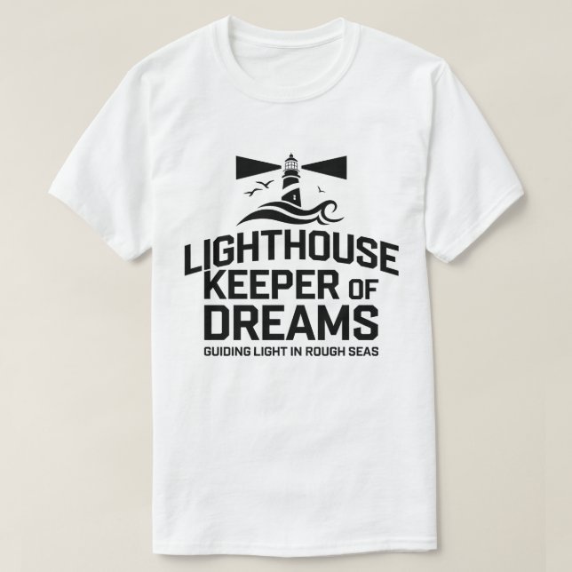 T-shirt Lumière guidée dans les mers rugueuses (Design devant)