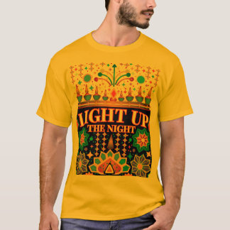 T-shirt Lumière La Nuit : Diwali Illustration Thème