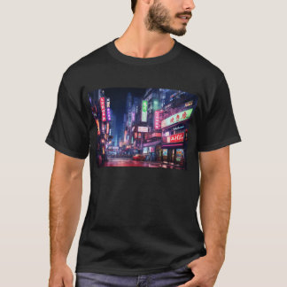 T-shirt Lumière néon de Tokyo