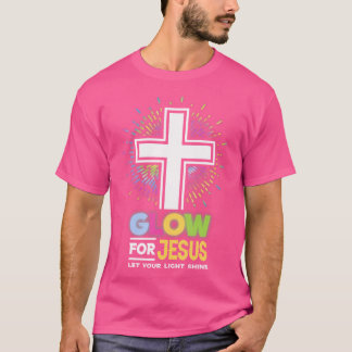 T-shirt Lumière Pour Jésus Croix-Christ Tee Jésus Christ B