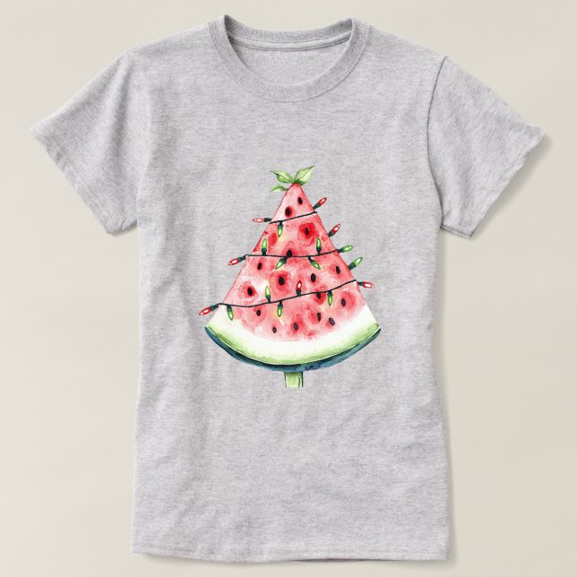 T-shirt Lumières de Fruit de Pastèque (Design devant)