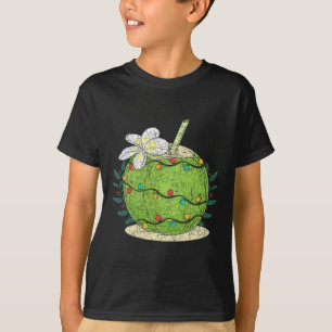 T-shirt Lumières de Noël Coco Tropical Été Noël