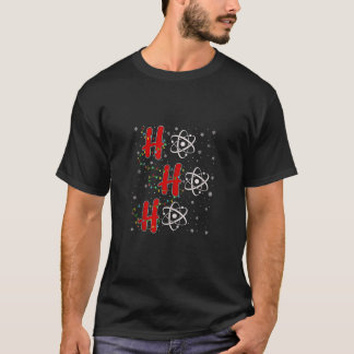 T-shirt Lumières de Noël HO HO HO Physique Science Drôle d