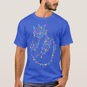 T-shirt Lumières de Noël Sloth Xmas Lumières de fées drôle