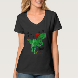 T-shirt Lumières Dinosaur Fa Ra Rawr Noël Rex Boys