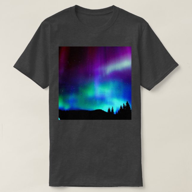 T-shirt Lumières du Nord (Design devant)
