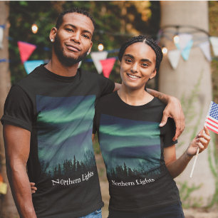 T-shirt Lumières du nord de l'Alaska Unisex