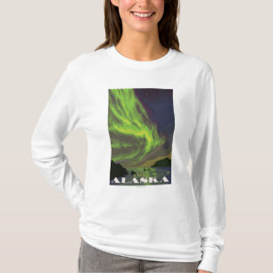 T-shirt Lumières du nord et orques - Juneau, Alaska