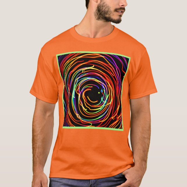 T-shirt Lumières en spirale (Devant)