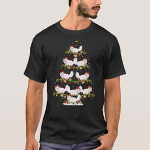 T-shirt Lumières Xmas Père Noël Chat Persan Arbre de Noël