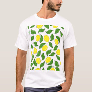 T-shirt Lumineux citrons vert Feuille Motif
