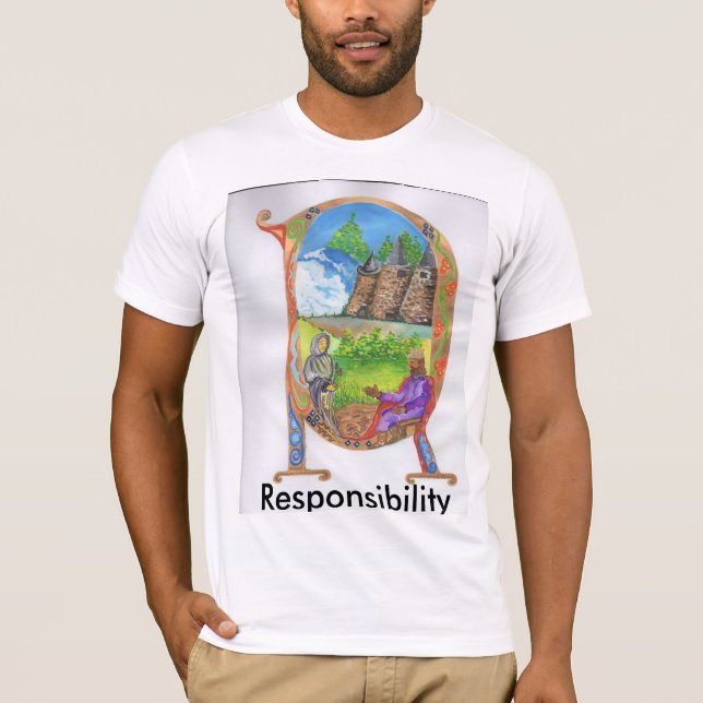 T-shirt lumineux de R (Devant)