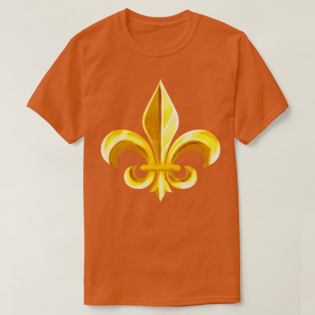 T-shirt Lumineux Golden Fleur De Lis (Design devant)