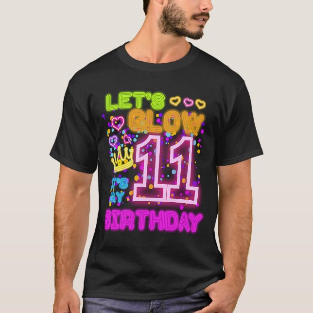 T-shirt Luminons 11 ans C'est mon 11e Anniversaire anniver (Devant)