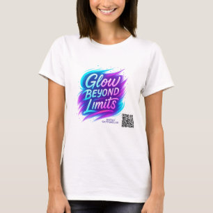 T-shirt Luminosité au-delà des limites Desig de citation