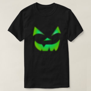 T-shirt Luminosité dans le Citrouille Jack-o'-lantern vert