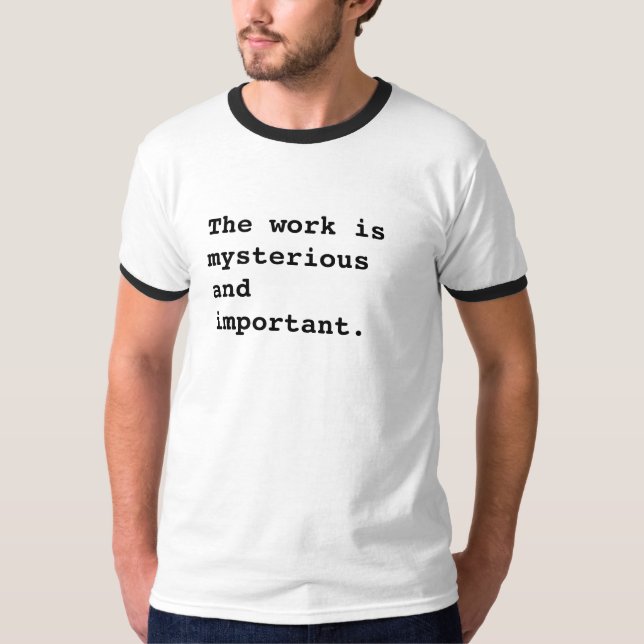 T-shirt Lumon-Severance - L'oeuvre est mystérieuse (Devant)