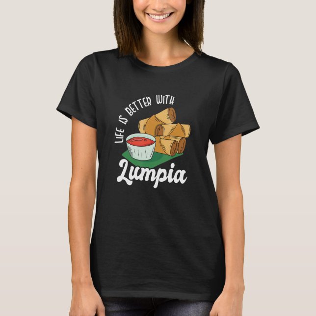 T-shirt Lumpia Philippine Nourriture Lumpia Roller Wrap (Devant)
