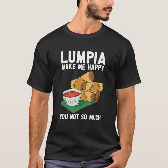 T-shirt Lumpia Philippine Nourriture Lumpia Roller Wrap (Devant)