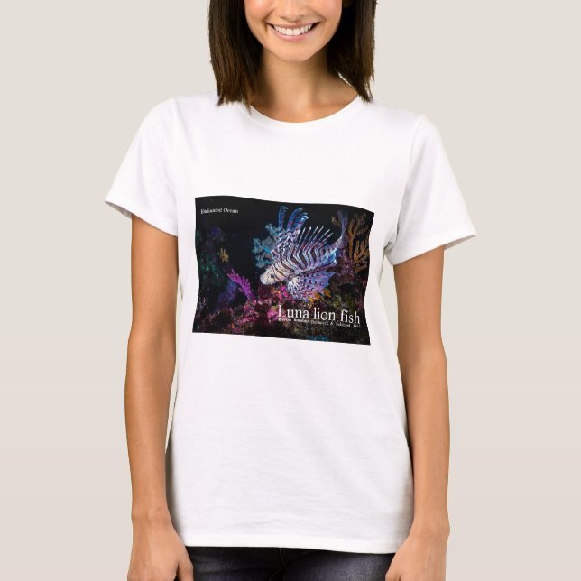 T-shirt Luna lion fish, Pterois lunulata, (Devant)
