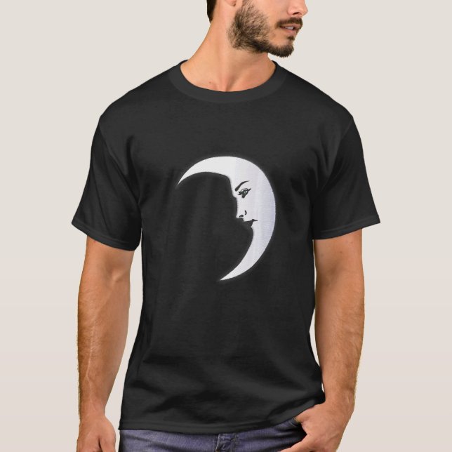 T-shirt Luna Moon Face Tarot Astrologie  (Devant)