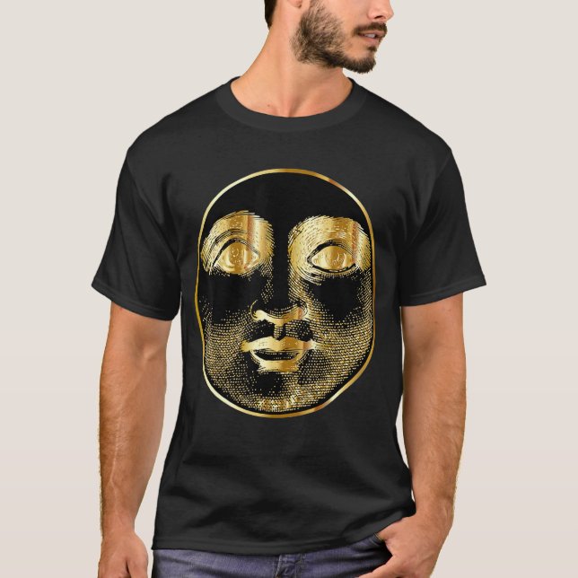 T-shirt Luna Moon Visage Tarot Astrologie (Devant)