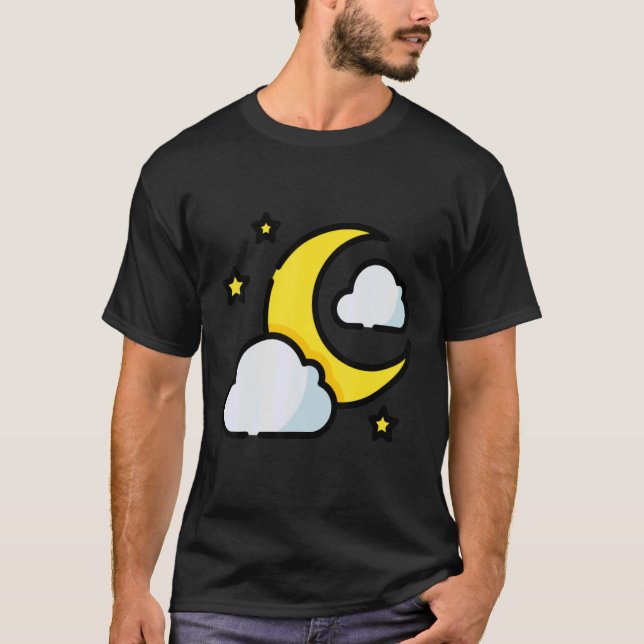 T-shirt Luna Moon Visage Tarot Astrologie (Devant)