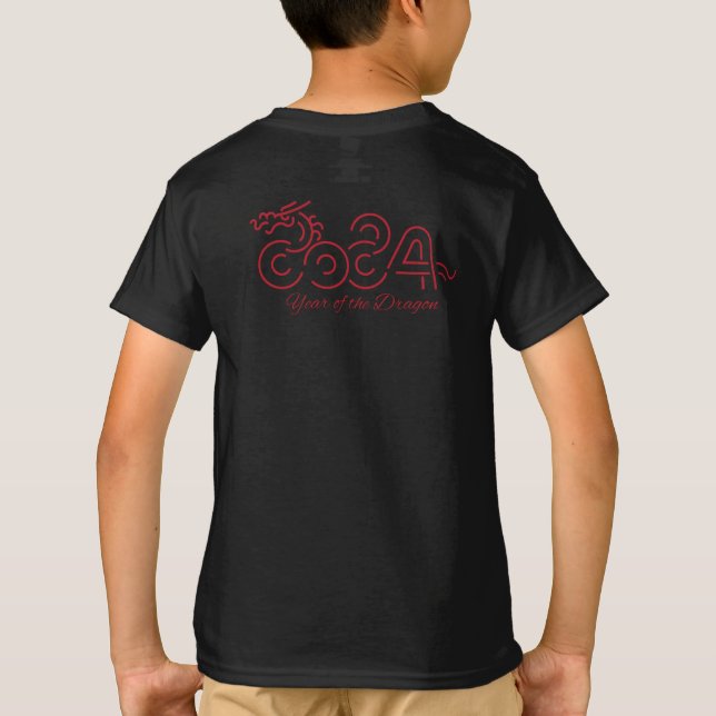 T-shirt Lunaire : 2024 Année du Dragon (Dos)