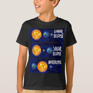 T-shirt Lunaire Eclipse Solaire Apocalypse Astrologie M