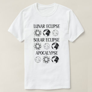 T-shirt Lunaire Eclipse Solaire Eclipse Apocalypse Espace