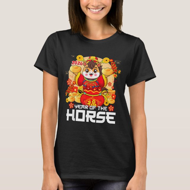 T-shirt Lunar New Year 2026 Year Of The Horse Chinese New  (Devant)