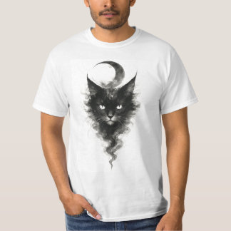 T-shirt Lunar Shadow Cat – Mystical Night Creature Artwork