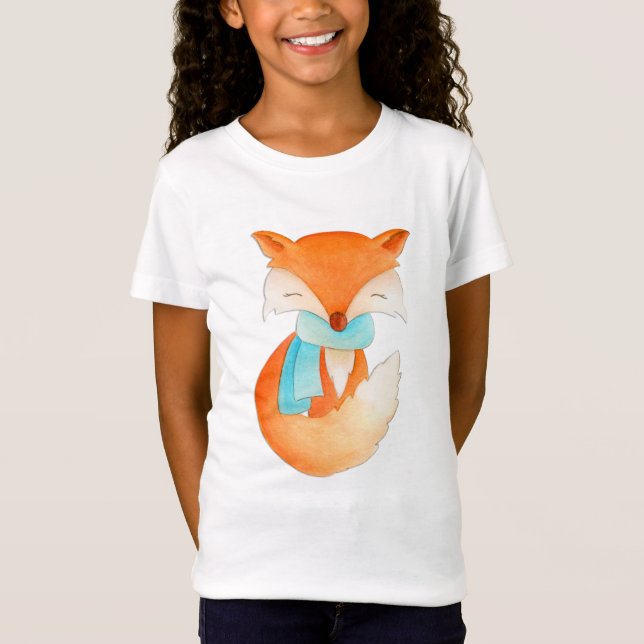 T-shirt lunatique d'art d'aquarelle mignonne de (Devant)
