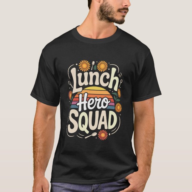 T-shirt Lunch Hero Squad Vibe Tournesol (Devant)