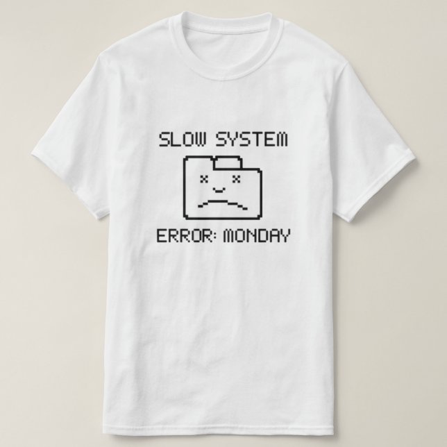 T-shirt lundi (Design devant)