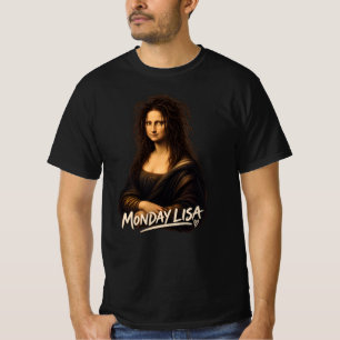 T-shirt Lundi Lisa Drôle Art De La Renaissance