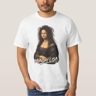 T-shirt Lundi Lisa Drôle Renaissance Art