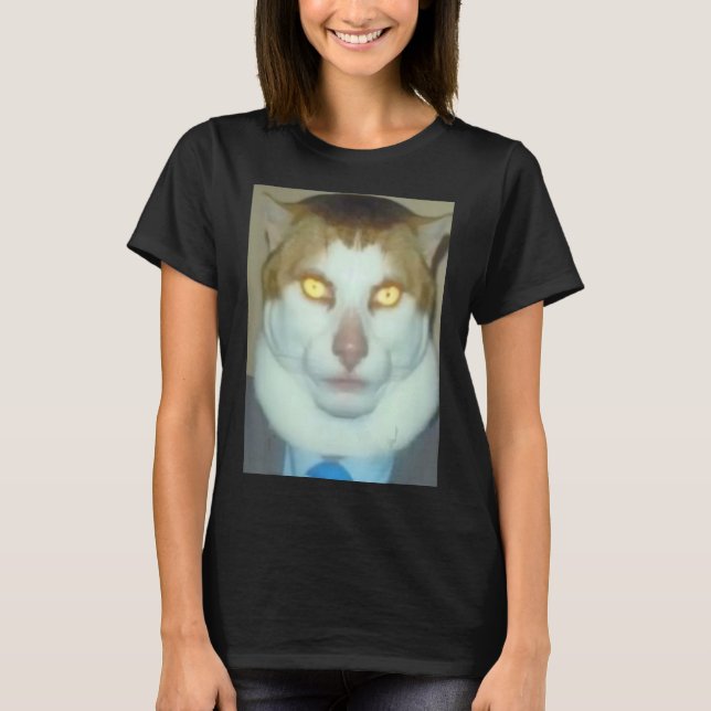 T-shirt Lundi M'A Laissé Broyer Chat (Devant)
