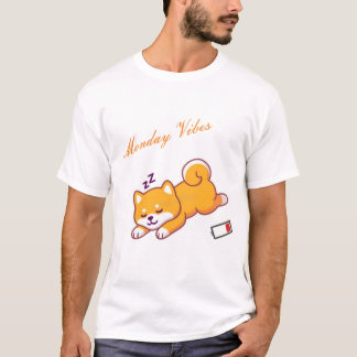 T-shirt Lundi Shiba Vibes