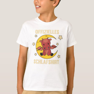 T-shirt Lune Animal Dragon Official Sleep Chemise Dragon r