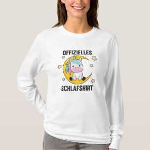 T-shirt Lune Animal Unicorne Officielle Sleep Chemise Star