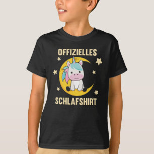 T-shirt Lune Animal Unicorne Officielle Sleep Chemise Star