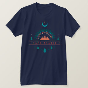 T-shirt lune arc-en-ciel du lac placard
